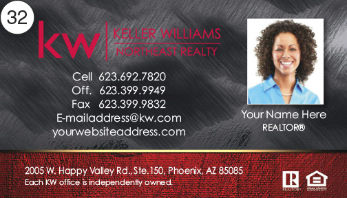 Keller Williams Business Card front 32